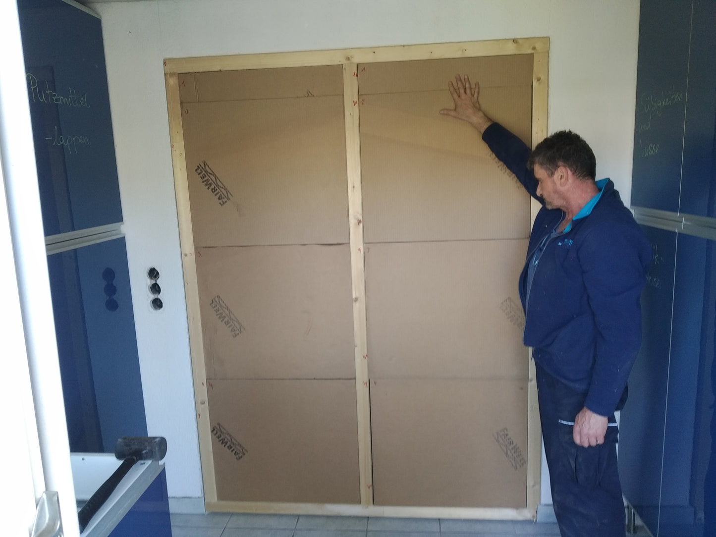 Zwischenwand aus formstabiler Dämmung