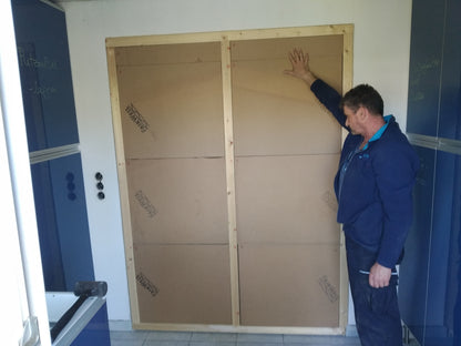 Zwischenwand aus formstabiler Dämmung